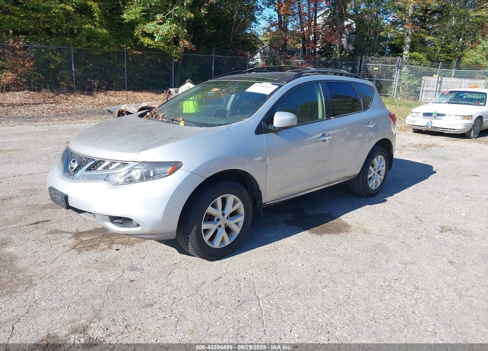 2013 NISSAN MURANO SL VIN: JN8AZ1MW9DW307429