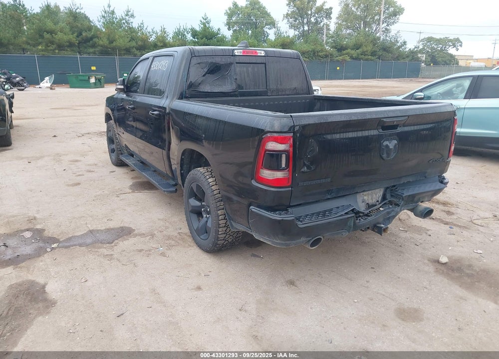 2019 RAM 1500 BIG HORN/LONE STAR 4X4 5'7 BOX VIN: 1C6SRFFT8KN607960