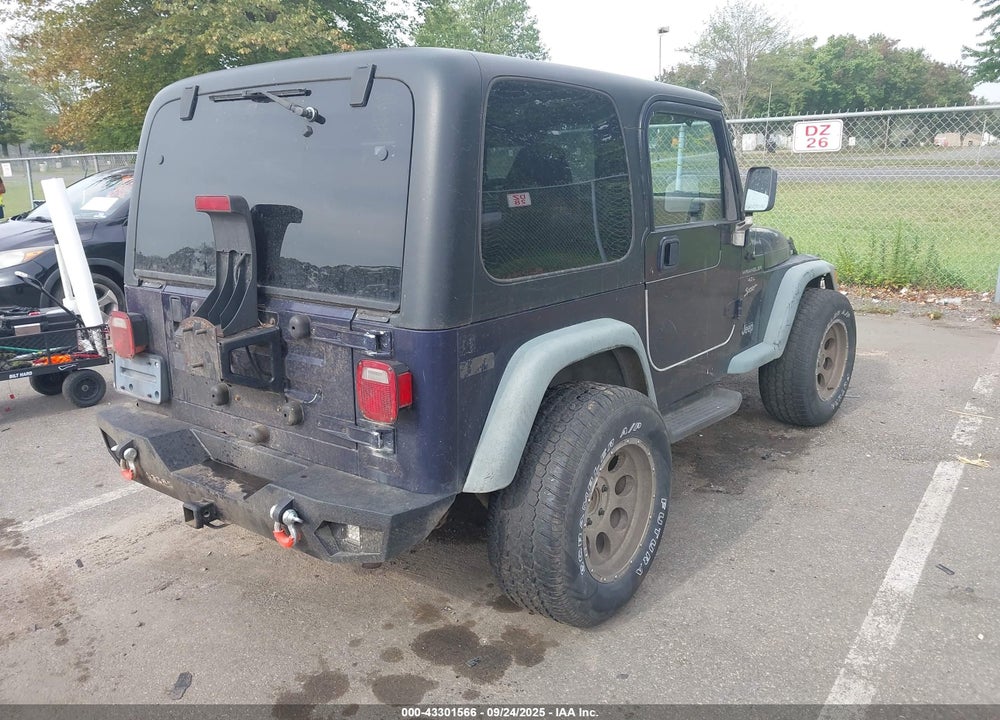 1999 JEEP WRANGLER SPORT VIN: 1J4FY19S5XP405523