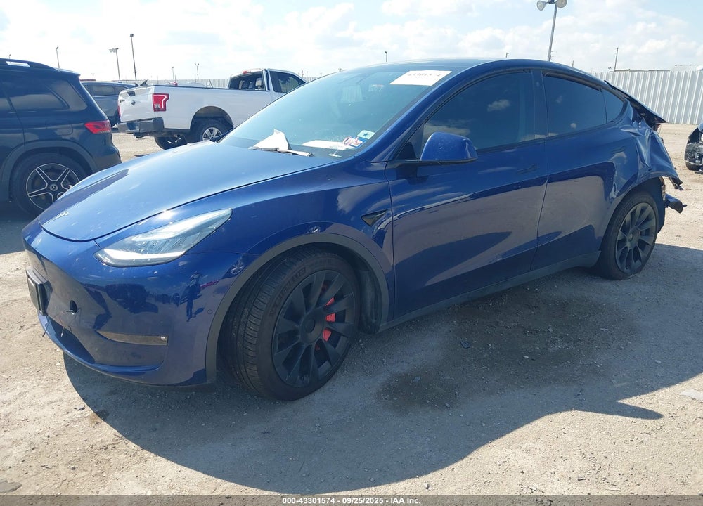 2021 TESLA MODEL Y LONG RANGE DUAL MOTOR ALL-WHEEL DRIVE VIN: 5YJYGDEEXMF233160