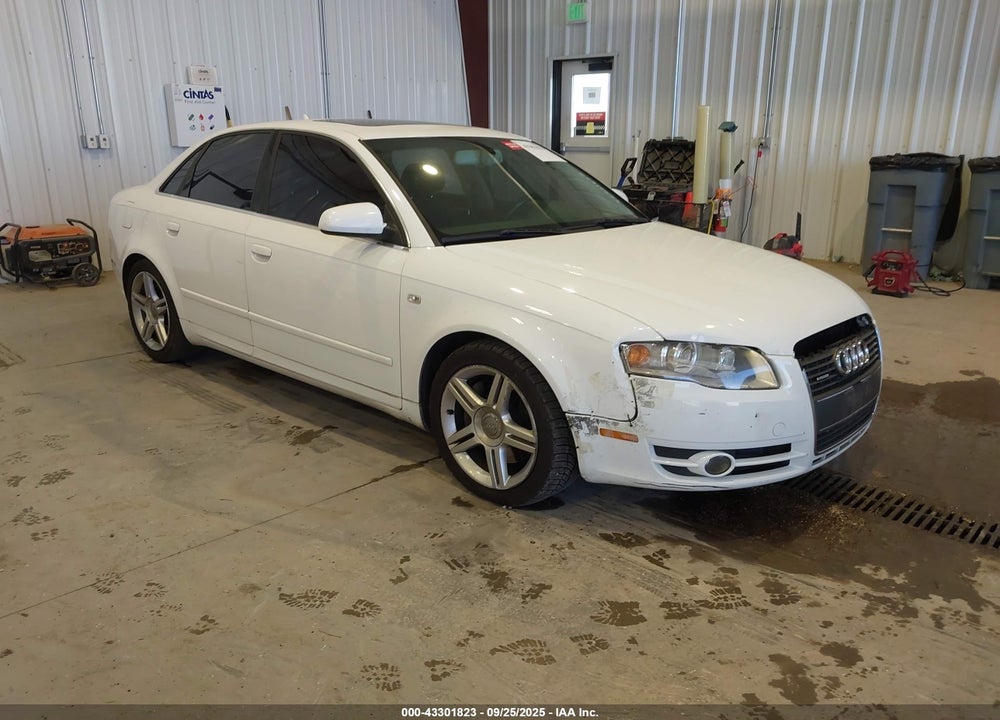 2007 AUDI A4 2.0T VIN: WAUDF78E77A140203