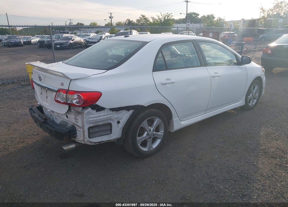 2011 TOYOTA COROLLA S VIN: 2T1BU4EE4BC684732