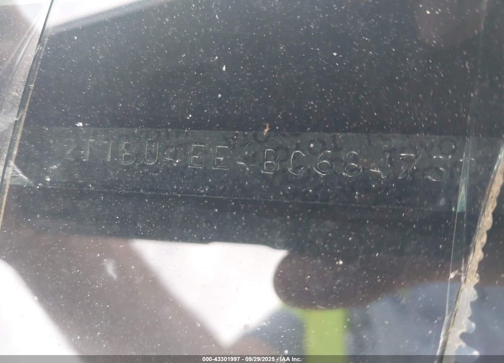 2011 TOYOTA COROLLA S VIN: 2T1BU4EE4BC684732