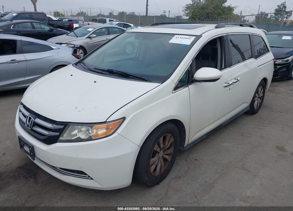2016 HONDA ODYSSEY EX-L VIN: 5FNRL5H61GB127808