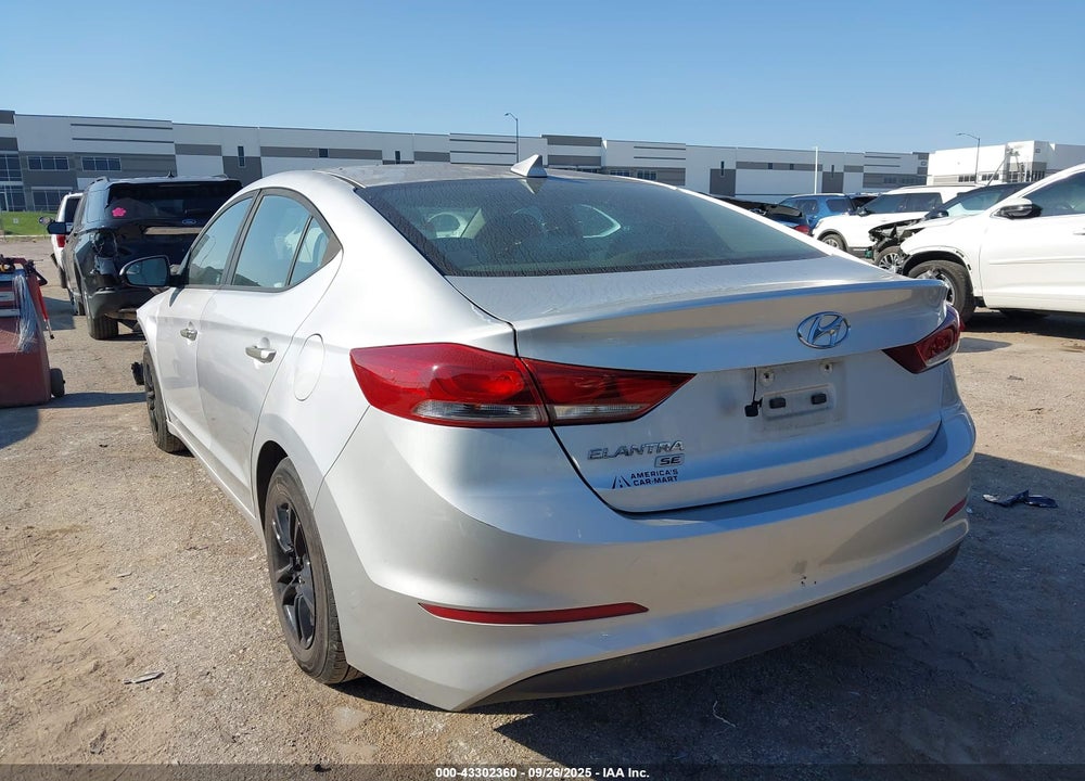 2017 HYUNDAI ELANTRA VIN: KMHD74LF3HU100503