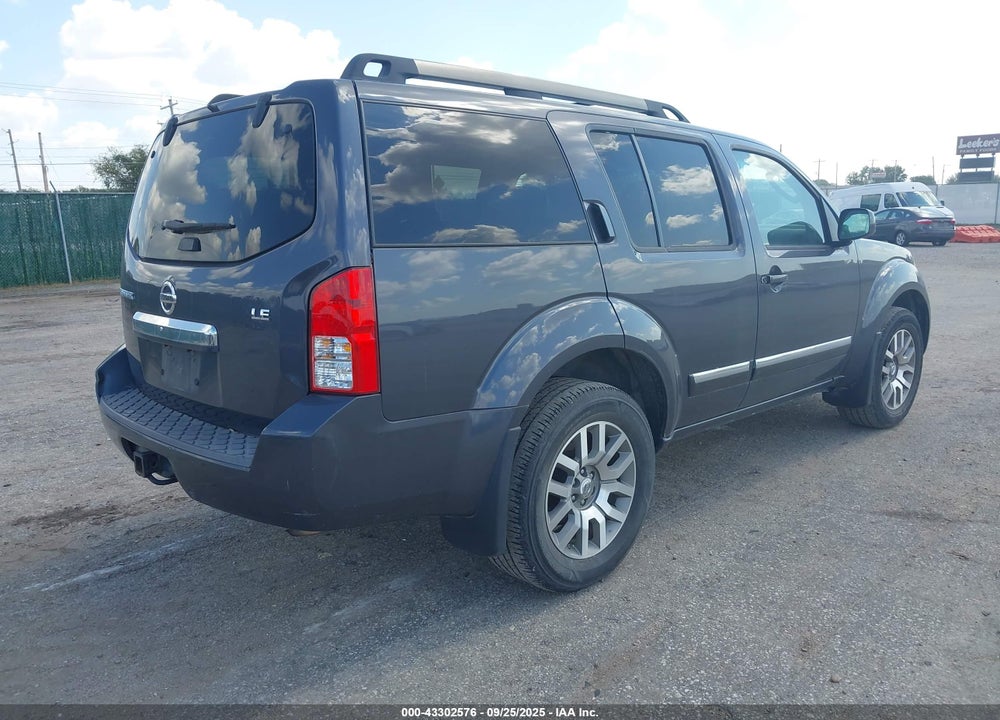 2011 NISSAN PATHFINDER S/LE/SE VIN: 5N1AR1NB0BC617762