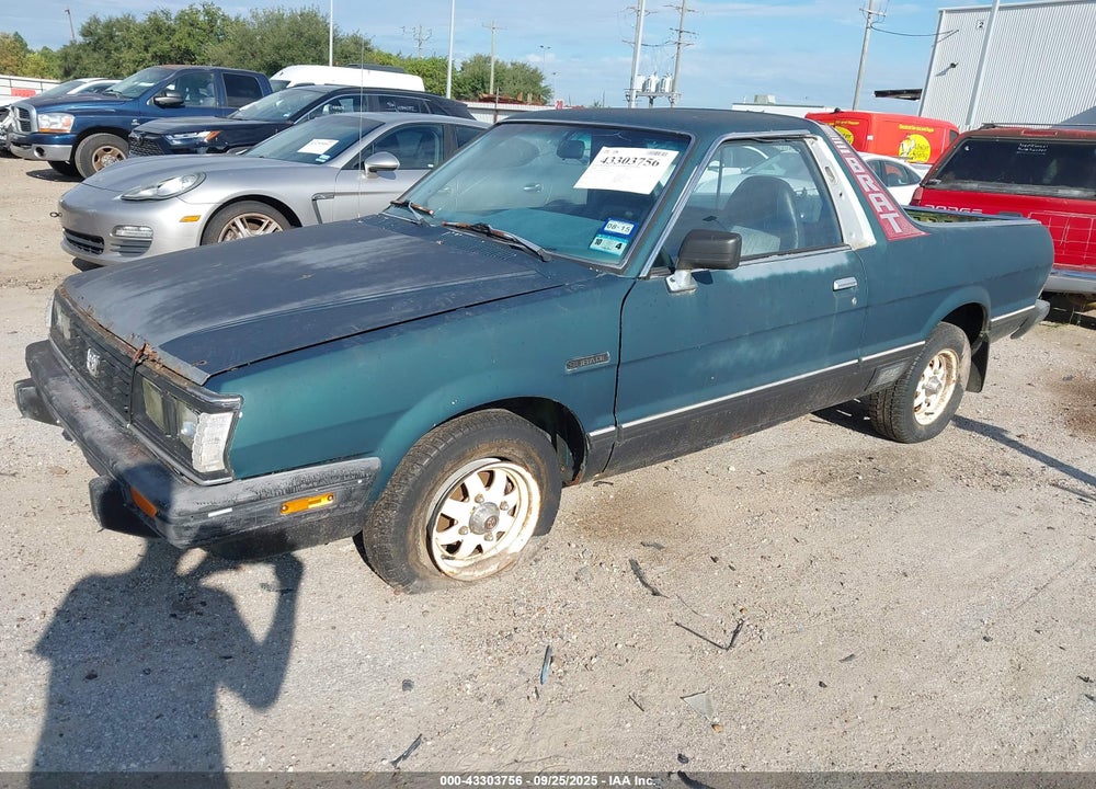 1984 SUBARU BRAT GL VIN: JF2AT53B6EF503950