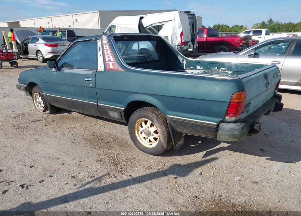 1984 SUBARU BRAT GL VIN: JF2AT53B6EF503950