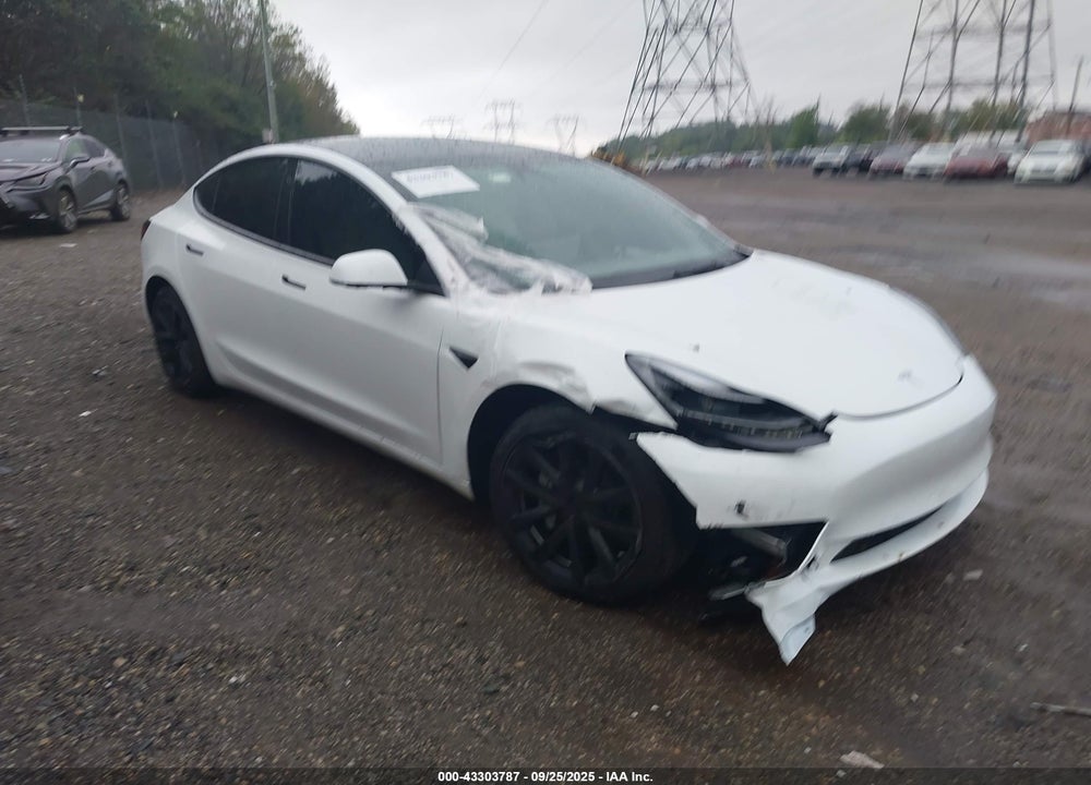 2022 TESLA MODEL 3 REAR-WHEEL DRIVE VIN: 5YJ3E1EAXNF349567