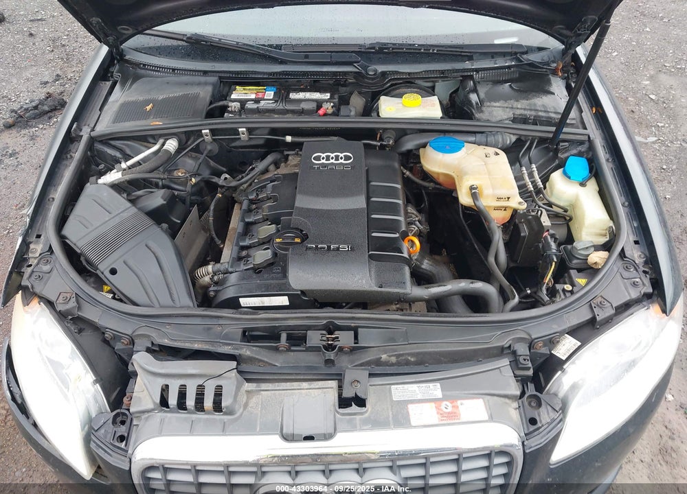 2008 AUDI A4 2.0T VIN: WAUDF78E68A122020