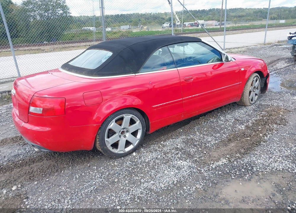 2005 AUDI S4 VIN: WUARL48H25K902339