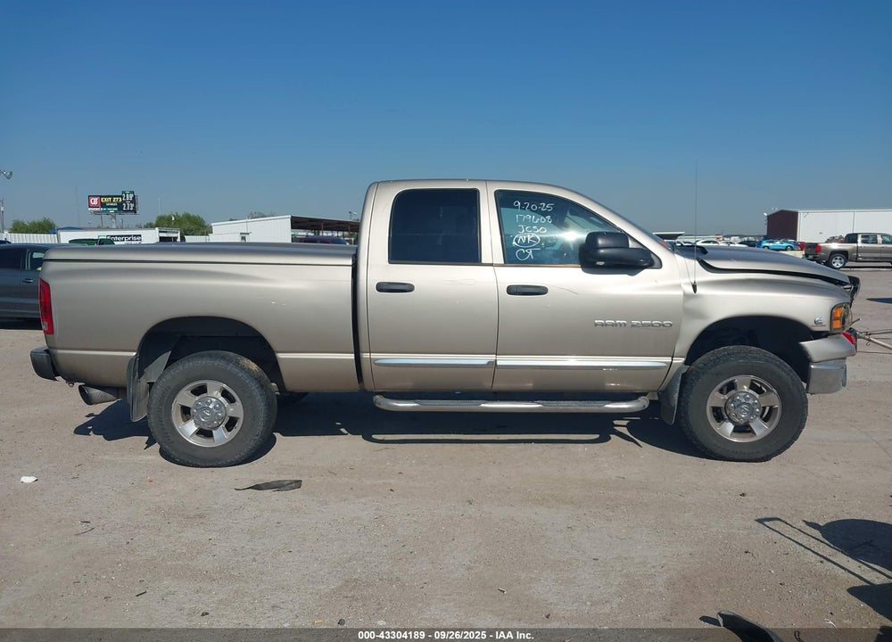 2005 DODGE RAM 2500 SLT/LARAMIE VIN: 3D3KS28C35G758860