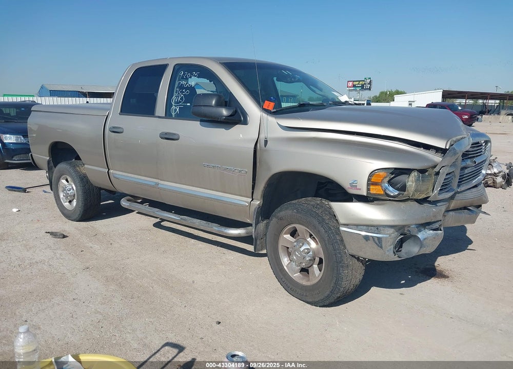 2005 DODGE RAM 2500 SLT/LARAMIE VIN: 3D3KS28C35G758860