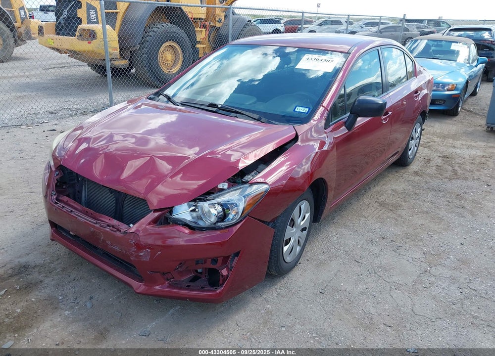 2015 SUBARU IMPREZA 2.0I VIN: JF1GJAA69FH015777