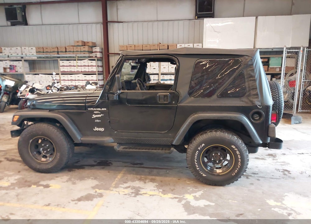 2000 JEEP WRANGLER SPORT VIN: 1J4FA49S3YP716715