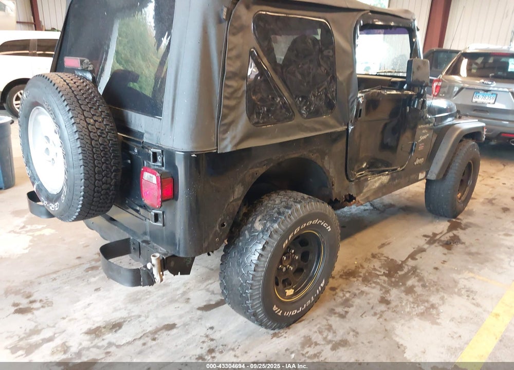 2000 JEEP WRANGLER SPORT VIN: 1J4FA49S3YP716715
