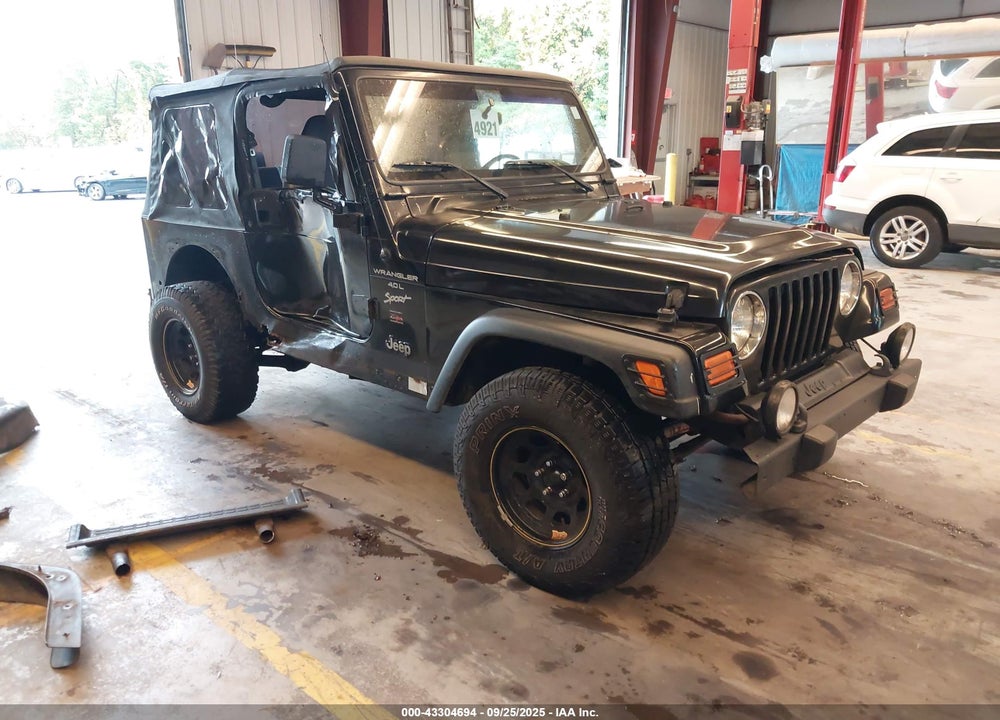 2000 JEEP WRANGLER SPORT VIN: 1J4FA49S3YP716715