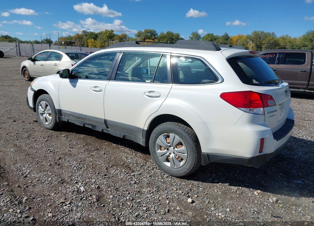 2013 SUBARU OUTBACK VIN: 4S4BRBAC6D3227518