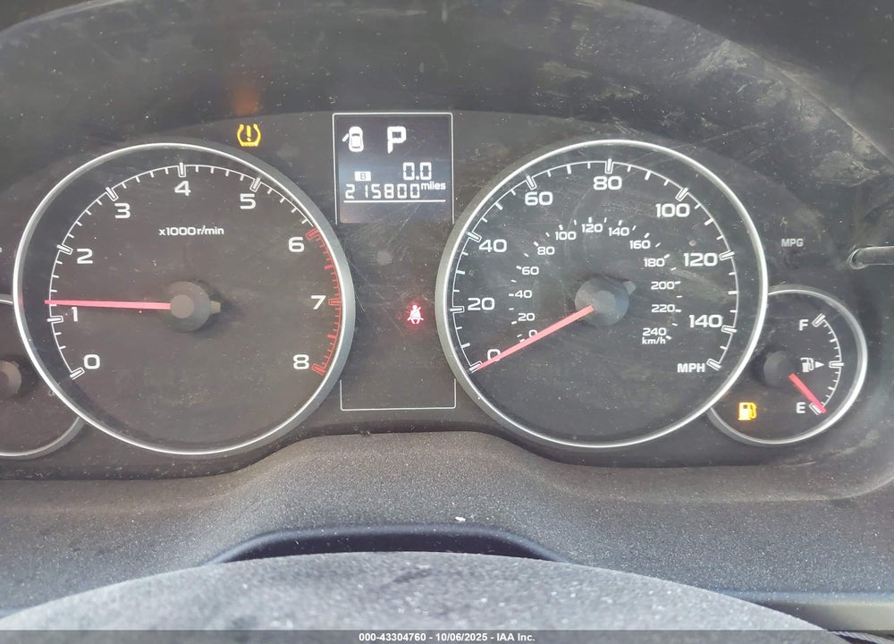 2013 SUBARU OUTBACK VIN: 4S4BRBAC6D3227518