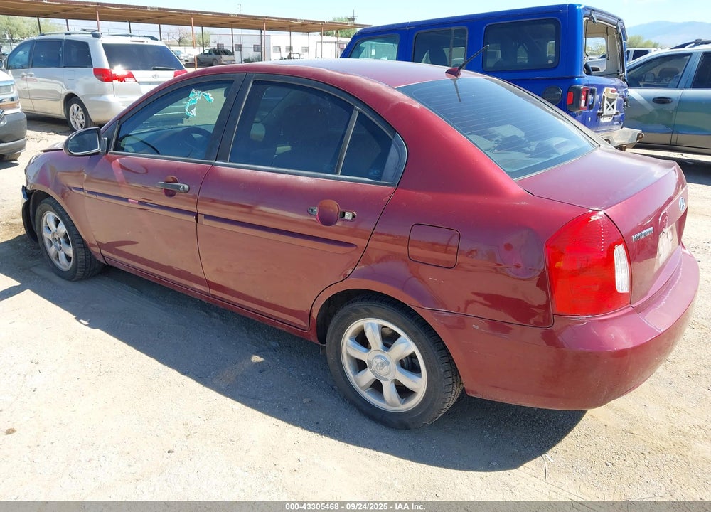 2006 HYUNDAI ACCENT GLS VIN: KMHCN46C76U030326