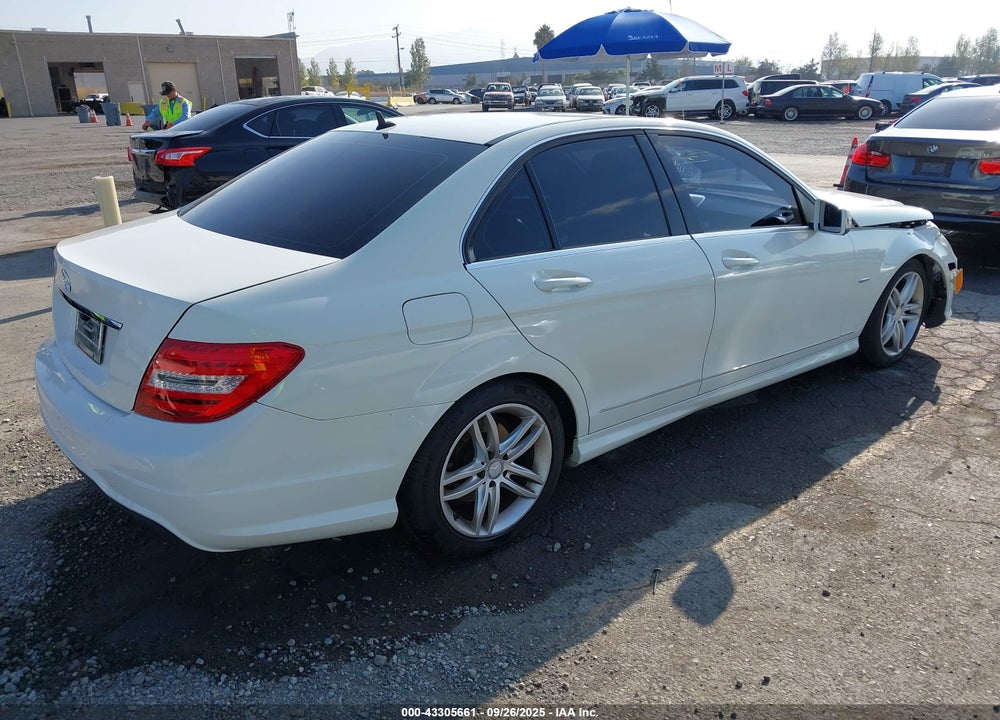 2012 MERCEDES-BENZ C CLASS VIN: WDDGF4HB6CR231615