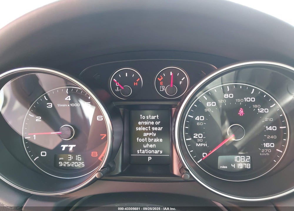 2012 AUDI TT VIN: TRUBFAFK8C1008566