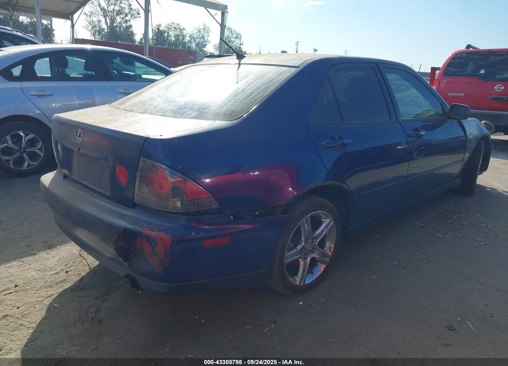 2001 LEXUS IS 300 VIN: JTHBD182610033089
