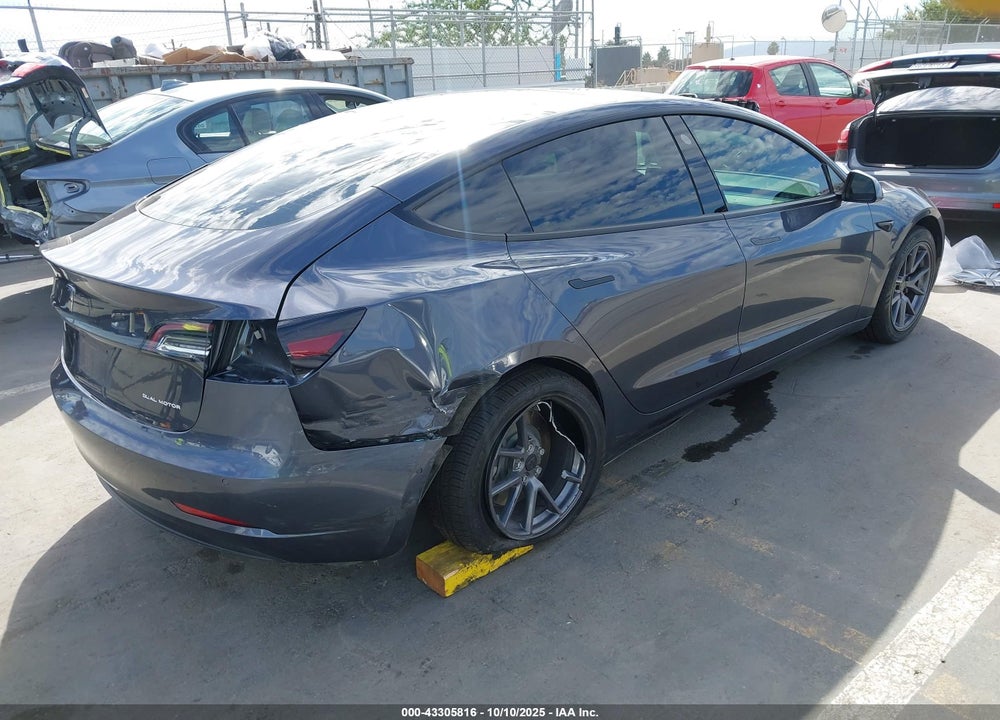 2021 TESLA MODEL 3 LONG RANGE DUAL MOTOR ALL-WHEEL DRIVE VIN: 5YJ3E1EBXMF036378