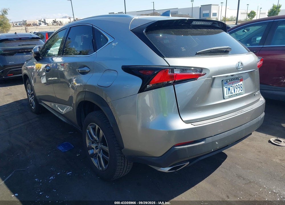 2015 LEXUS NX 200T VIN: JTJYARBZ2F2018316