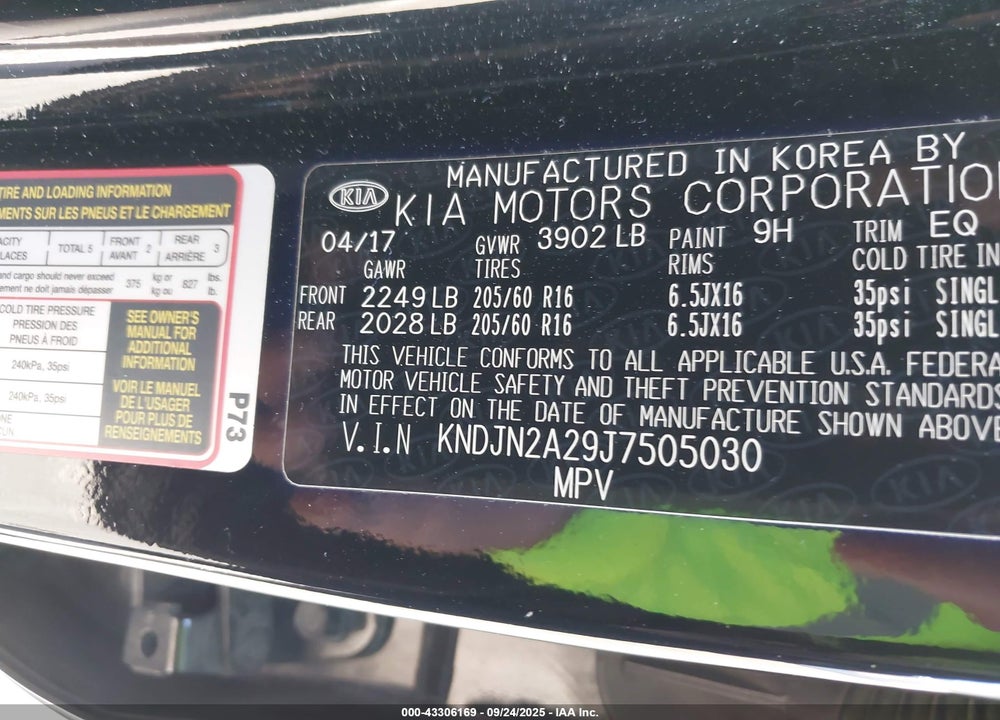 2018 KIA SOUL VIN: KNDJN2A29J7505030