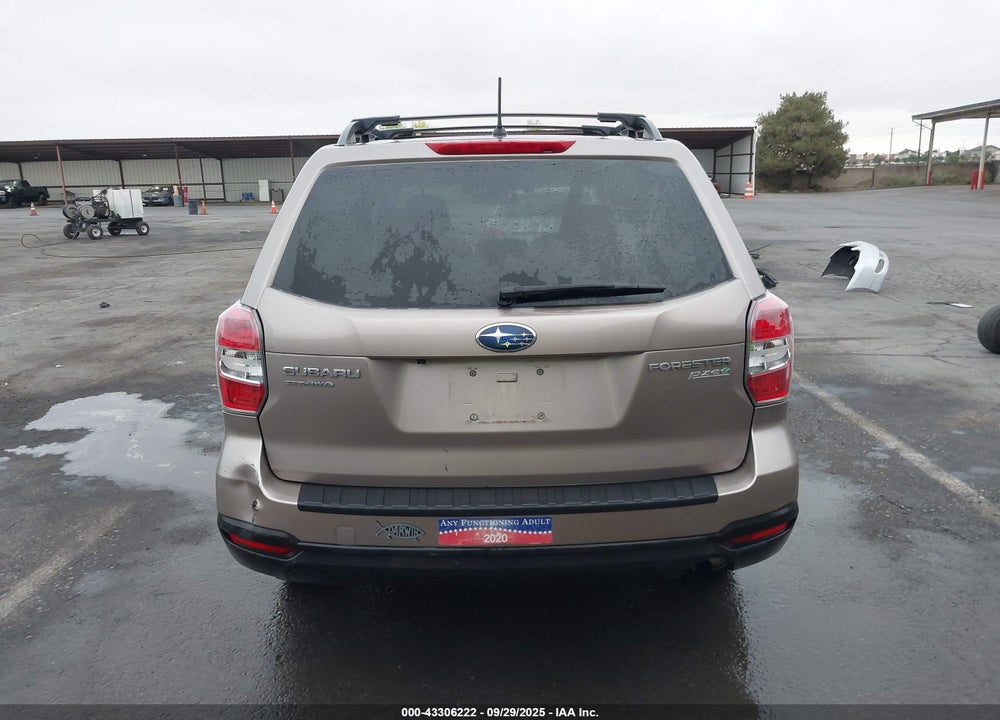 2015 SUBARU FORESTER VIN: JF2SJAFC6FH571274