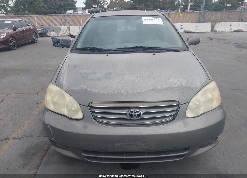 2003 TOYOTA COROLLA LE VIN: 1NXBR32E73Z106947