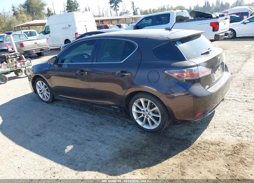 2011 LEXUS CT 200H PREMIUM VIN: JTHKD5BH4B2026183