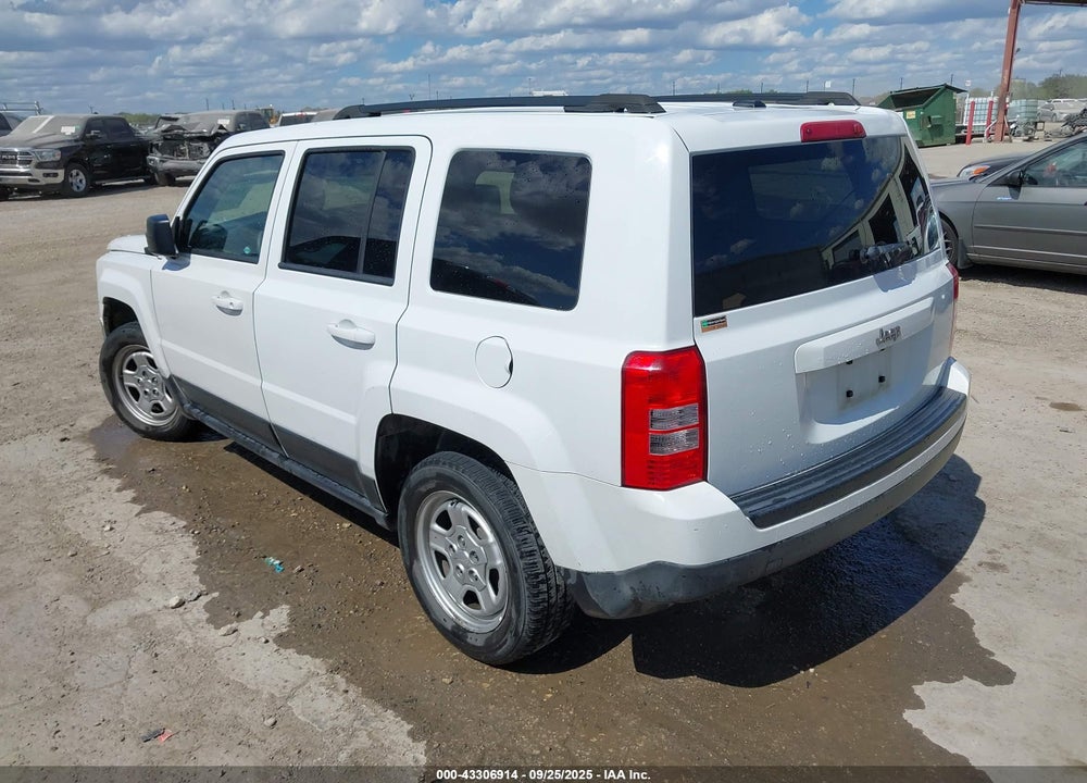 2017 JEEP PATRIOT SPORT FWD VIN: 1C4NJPBA9HD116030