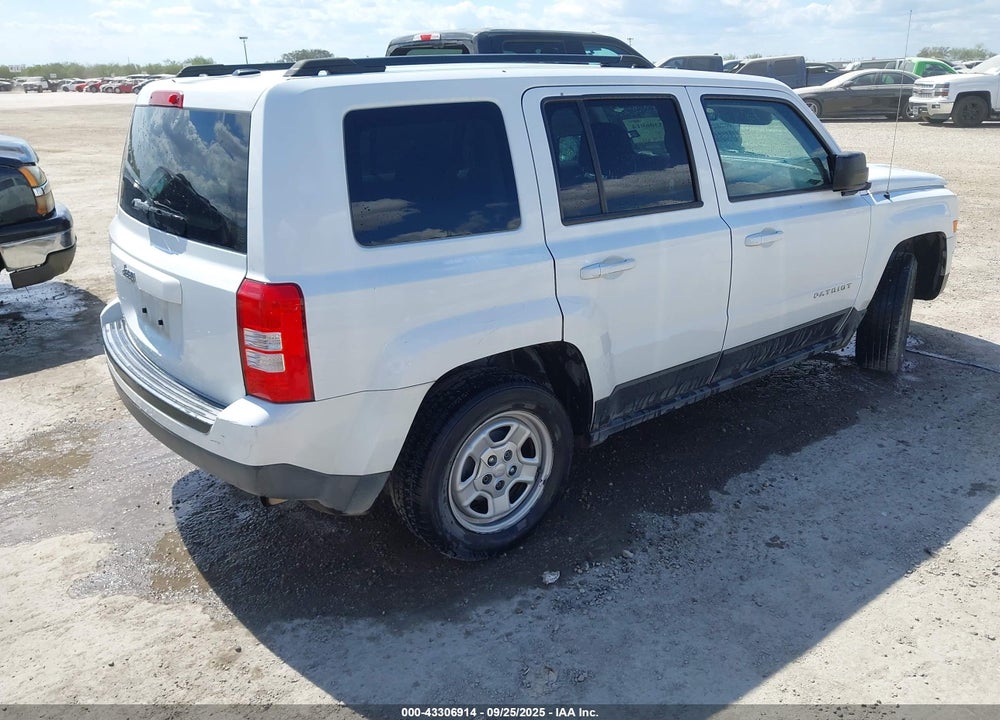 2017 JEEP PATRIOT SPORT FWD VIN: 1C4NJPBA9HD116030