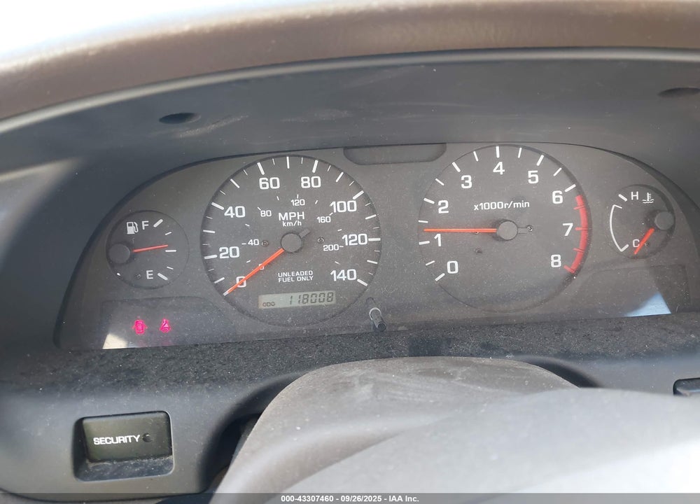 2000 NISSAN ALTIMA GLE/GXE/SE VIN: 1N4DL01A7YC125559