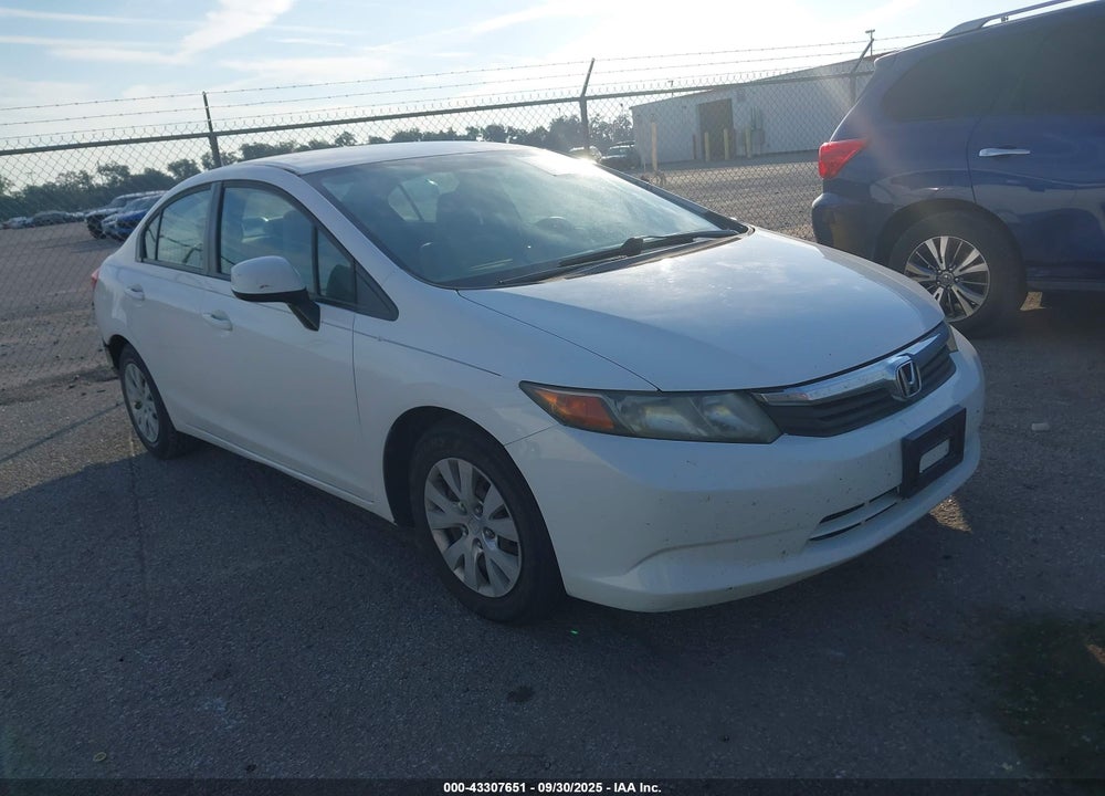 2012 HONDA CIVIC LX VIN: 19XFB2F55CE054909