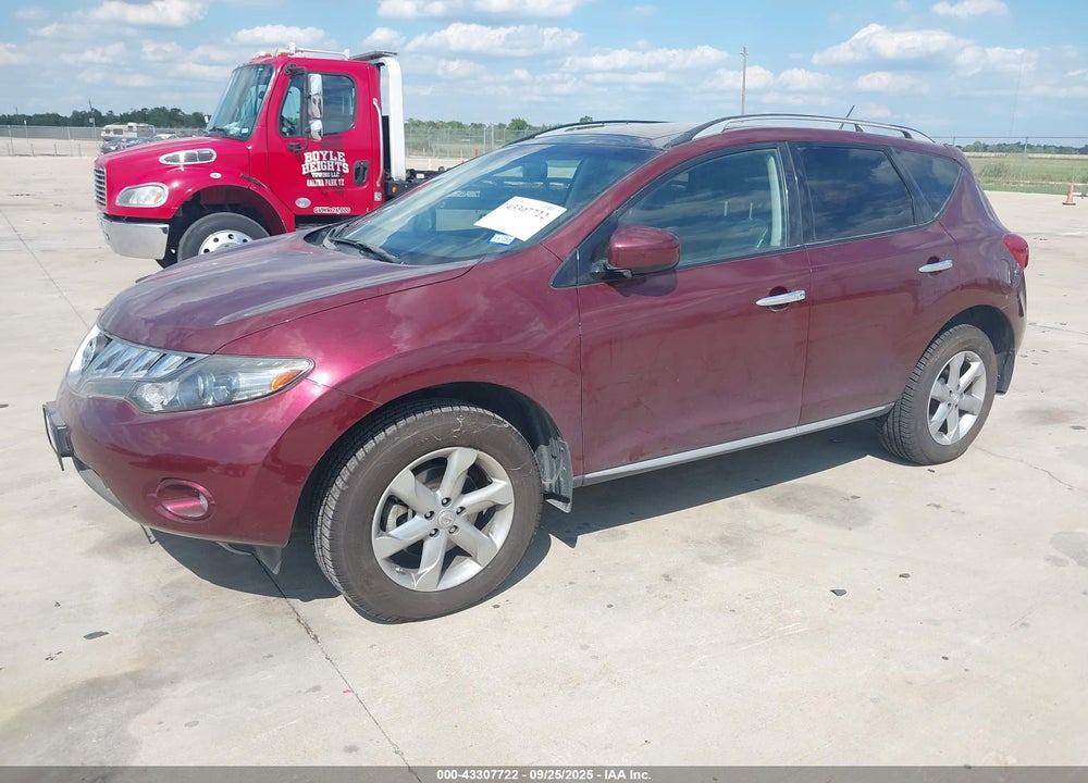 2009 NISSAN MURANO VIN: JN8AZ18UX9W104677