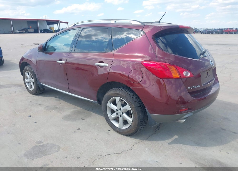 2009 NISSAN MURANO VIN: JN8AZ18UX9W104677