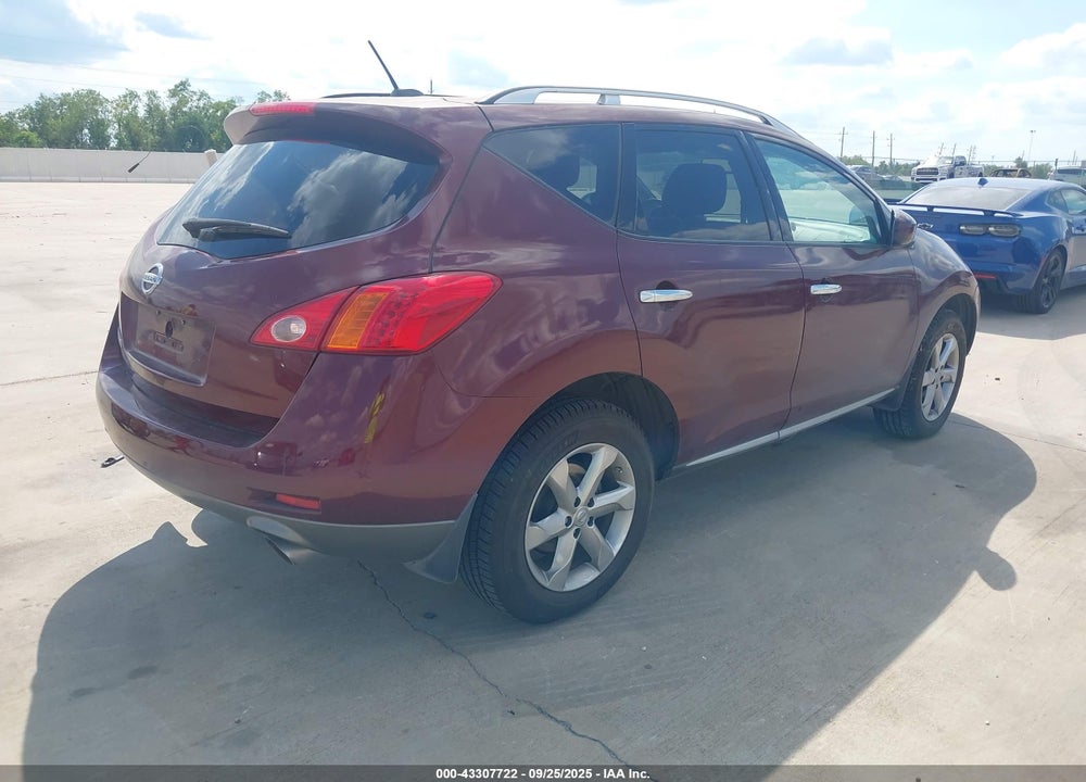 2009 NISSAN MURANO VIN: JN8AZ18UX9W104677