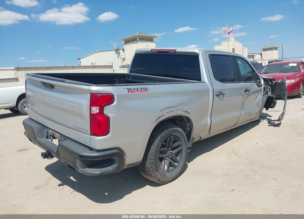 2021 CHEVROLET SILVERADO 1500 4WD SHORT BED CUSTOM TRAIL BOSS VIN: 1GCPYCEF2MZ365674