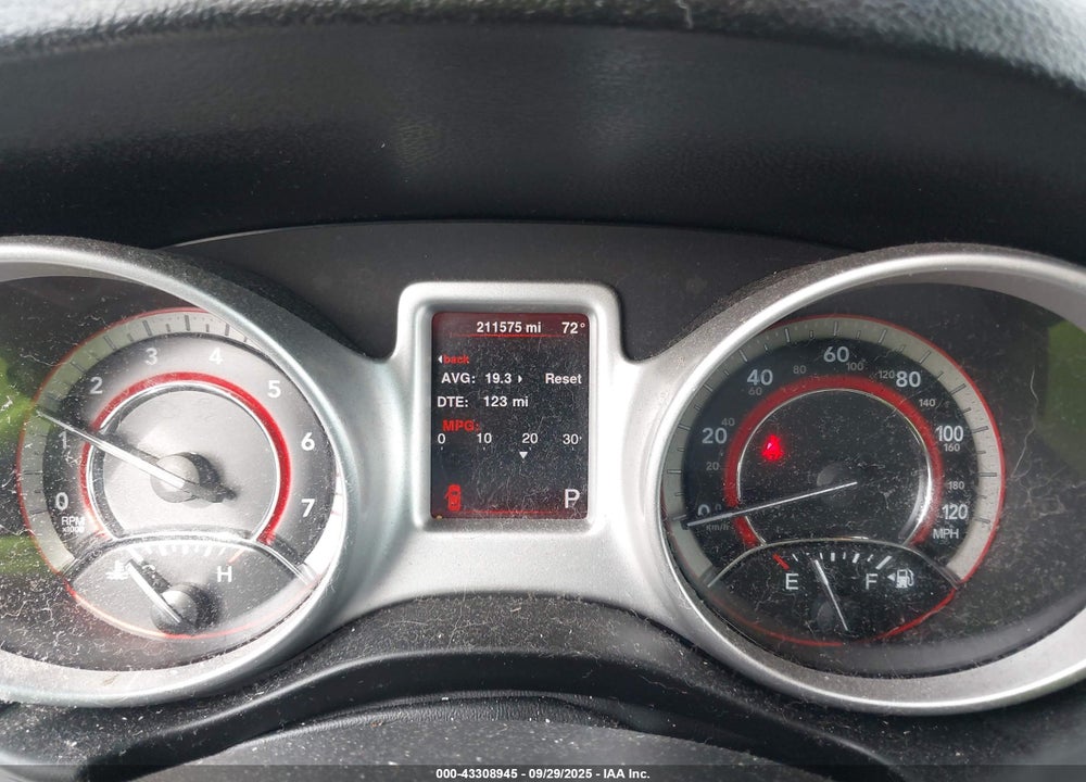 2013 DODGE JOURNEY SXT VIN: 3C4PDCBG6DT502194