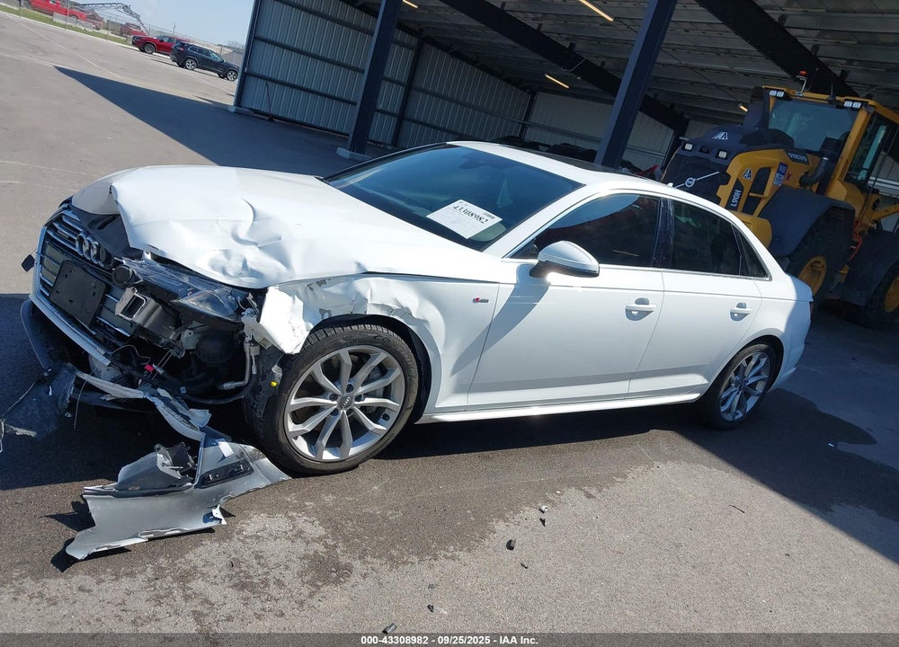 2019 AUDI A4 45 PREMIUM VIN: WAUDNAF41KN018478
