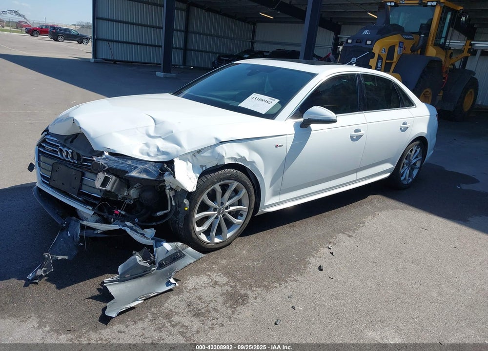 2019 AUDI A4 45 PREMIUM VIN: WAUDNAF41KN018478