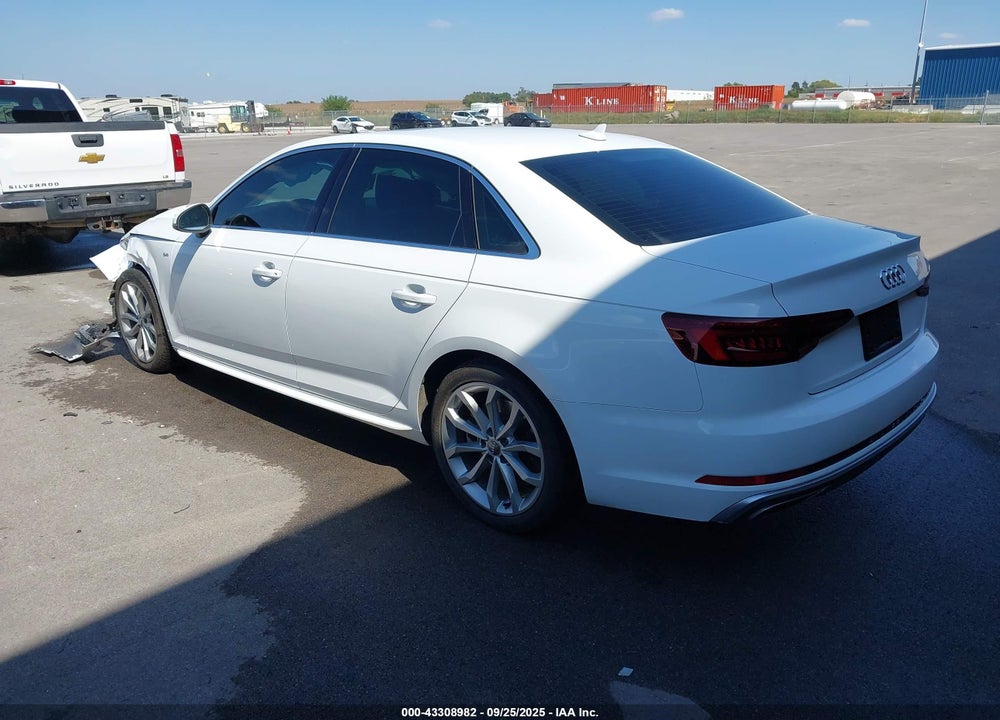 2019 AUDI A4 45 PREMIUM VIN: WAUDNAF41KN018478