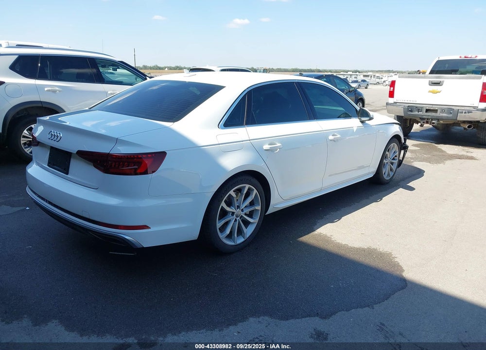 2019 AUDI A4 45 PREMIUM VIN: WAUDNAF41KN018478