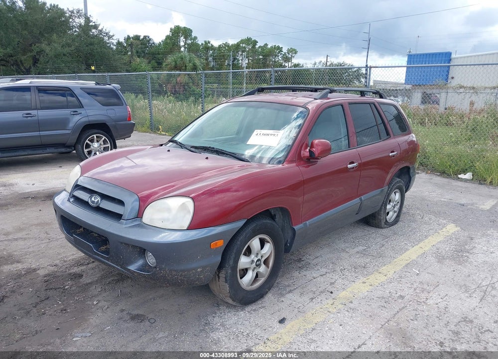 2005 HYUNDAI SANTA FE GLS/LX VIN: KM8SC13E55U998381