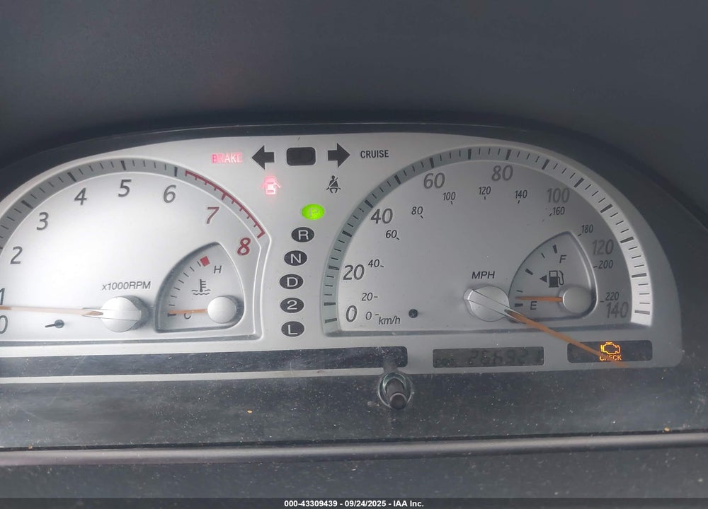 2002 TOYOTA CAMRY SE V6 VIN: 4T1BF32K02U500447