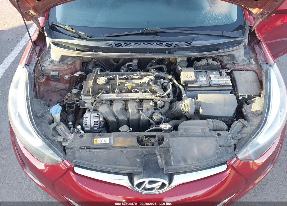 2016 HYUNDAI ELANTRA VIN: 5NPDH4AE0GH765296