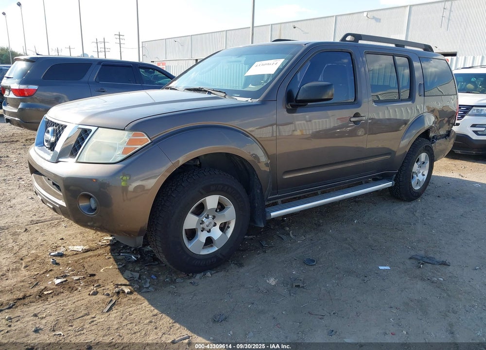 2008 NISSAN PATHFINDER S VIN: 5N1AR18U88C663295